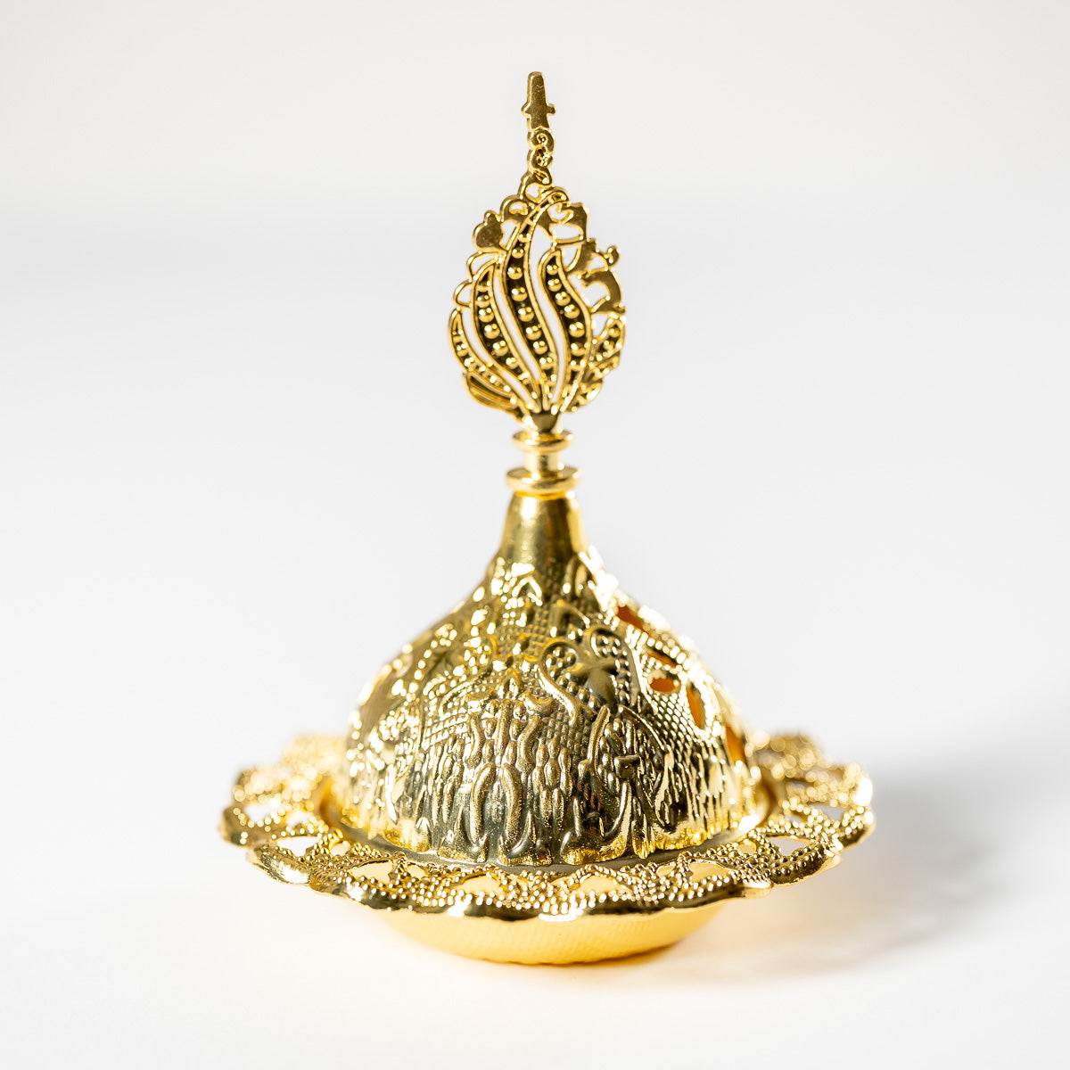 Incense Burner with handle - Gold